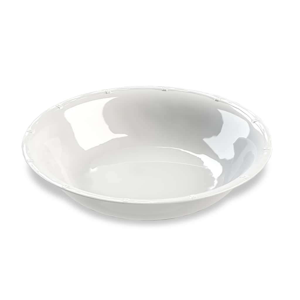 Abode Homewares by TarHong Bamboo Raised Rim Serve Bowl , 13.8", 126 oz