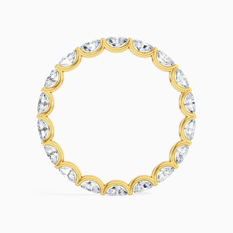 Auriya 14k Gold Oval East-West Lab Grown Diamond Eternity Band 1.80 - 8.25 ct. tw. (F-G, VS)