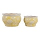 preview thumbnail 4 of 30, Traditional Ceramic Chinoiserie Planters - Set of 2