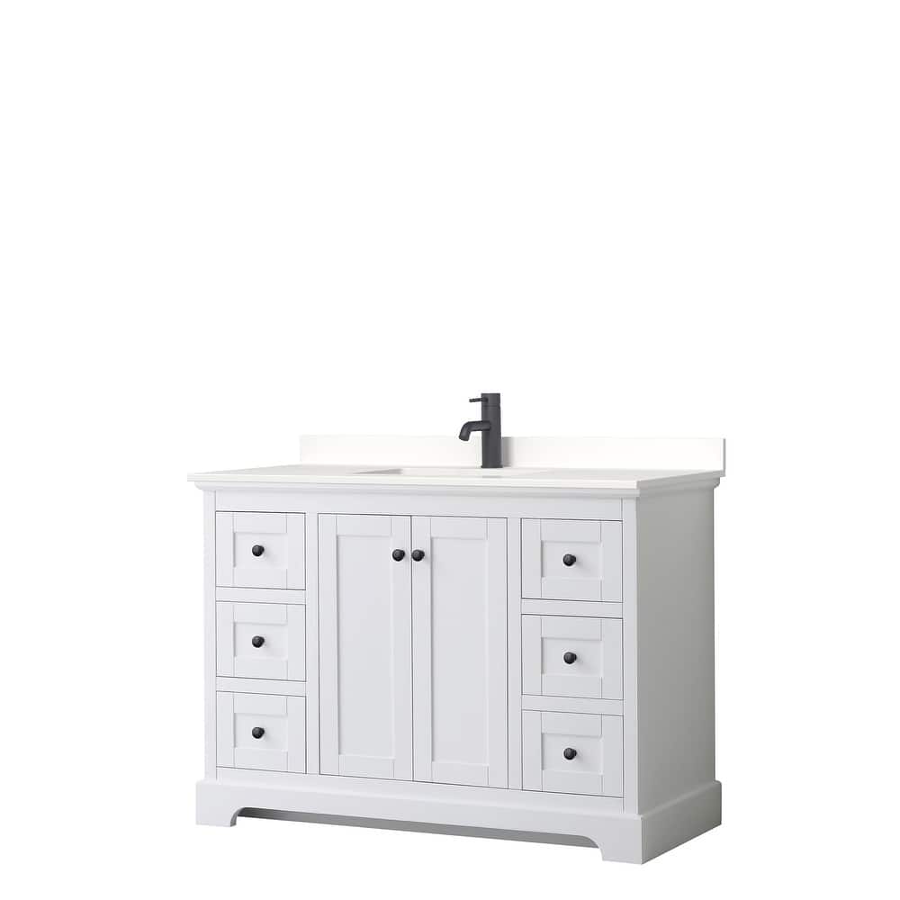 Avery 48-inch Single Vanity, Quartz Top
