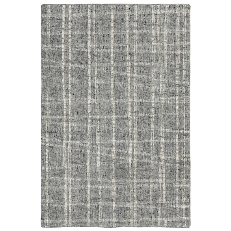 Liora Manne Savannah Mad Plaid Indoor Rug - 5' x 7'6 - Charcoal