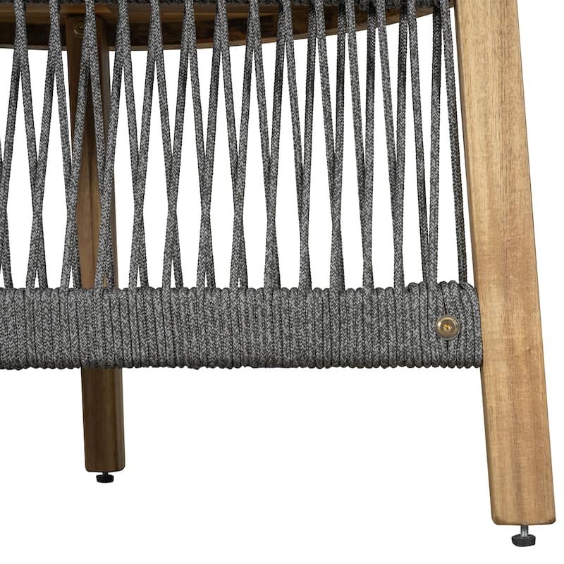 Outdoor 6-Person Round Sectional Furniture Set Patio Sectional Sofa Set with Round Coffee Table for Garden Backyard