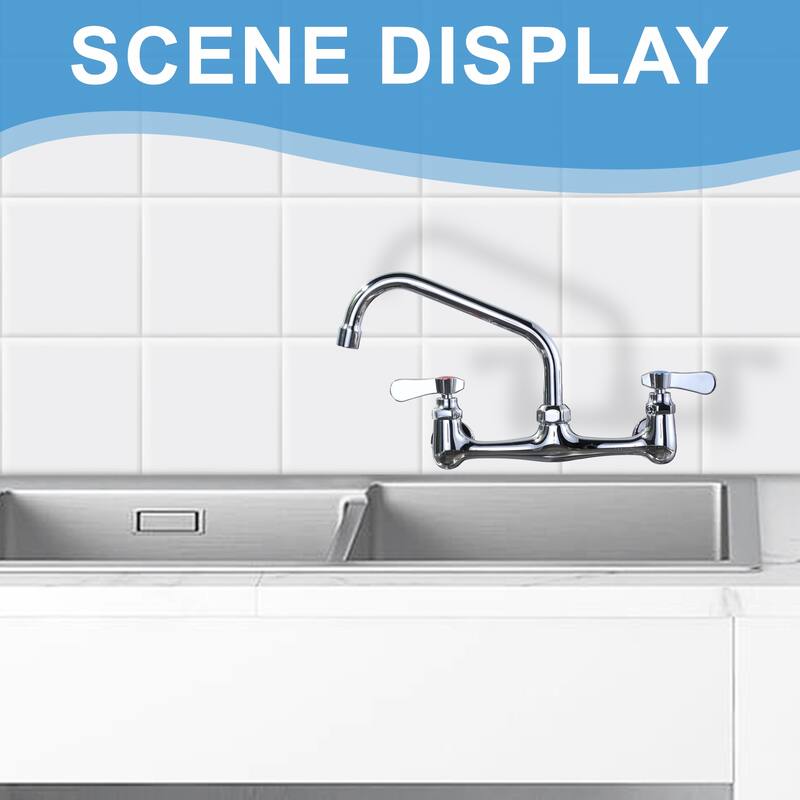 WOWOW Commercial Faucet Swivel Spout Replacement in Polished Chrome