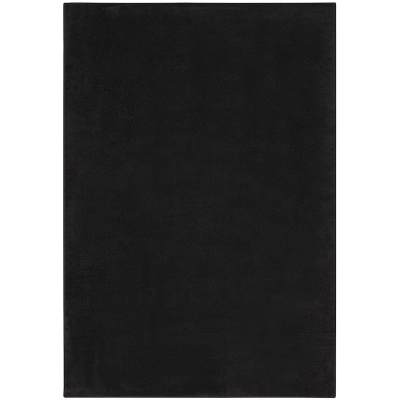 4' X 6' Black Non Skid Indoor Outdoor Area Rug - 6' x 7'