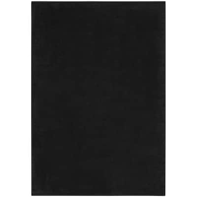 4' X 6' Black Non Skid Indoor Outdoor Area Rug - 6' x 7'