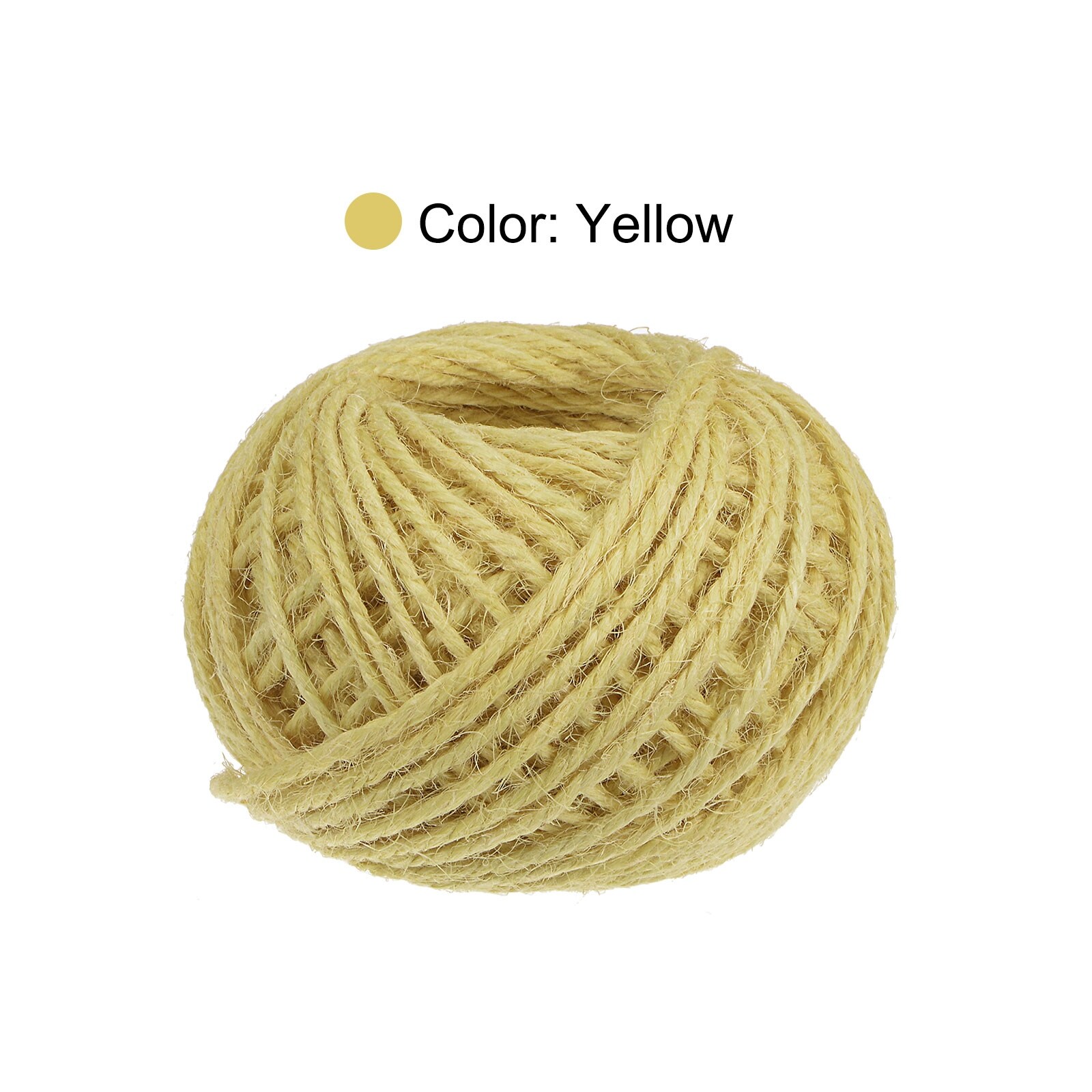 Heavy Duty Natural Gold Jute Twine Wrapping,Colored String for Arts and  Crafts and Gardening Hanging Ornaments,2mm 3 Ply(Gold)