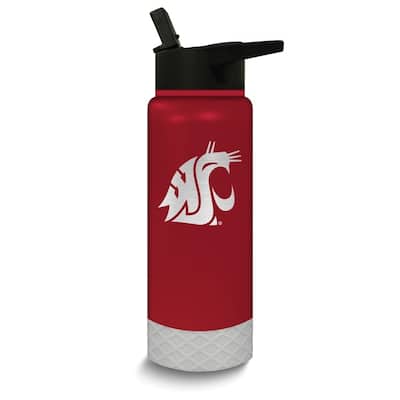 Collegiate Washington State University Stainless Steel Silicone Grip 24 Oz. Water Bottle
