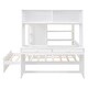 preview thumbnail 36 of 90, Modern Style Wooden Loft Bed with a Twin Size Stand-alone Bed, Shelves, Desk and Wardrobe