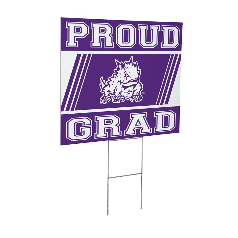 Texas Christian University 24" x 18" Graduation Coroplast Outdoor Yard Sign