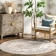 preview thumbnail 18 of 41, Nuloom Darby Persian SplashGuard Machine Washable Area Rug 6' Round - Beige - Round