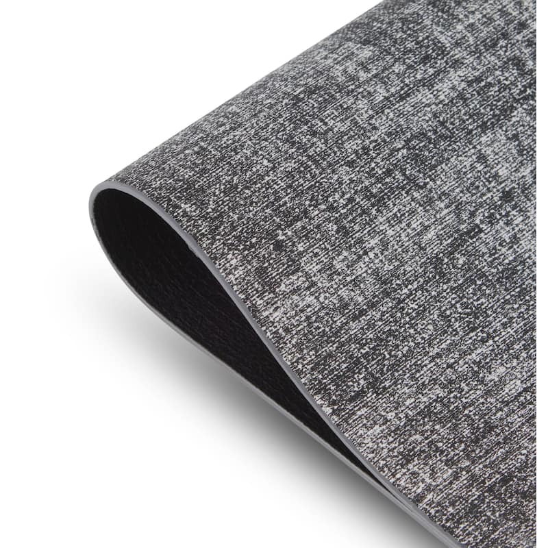 Dainty Home Amalfi Faux Leather Reversible Rectangular Placemat Set - N/A