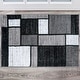 preview thumbnail 55 of 135, World Rug Gallery Contemporary Modern Boxed Color Block Area Rug 2' x 3' - Gray
