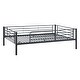 preview thumbnail 8 of 25, Industrial Charm Full-Full-Full Metal Triple Bed with Built-in Ladder