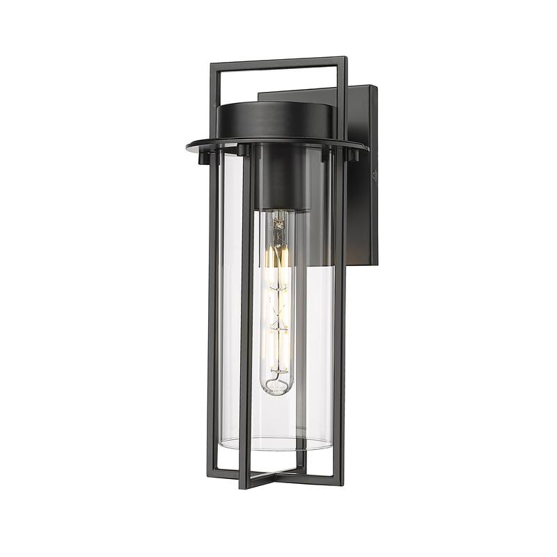Millennium Lighting Russell 1 Light Outdoor Wall Sconce in Powder Coat Black