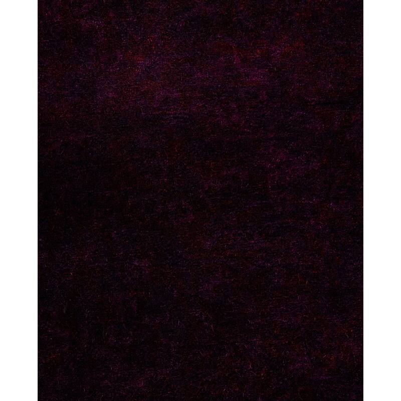 Overdyed One-of-a-Kind Hand-Knotted Area Rug - Purple - 6' 1" x 6' 1"