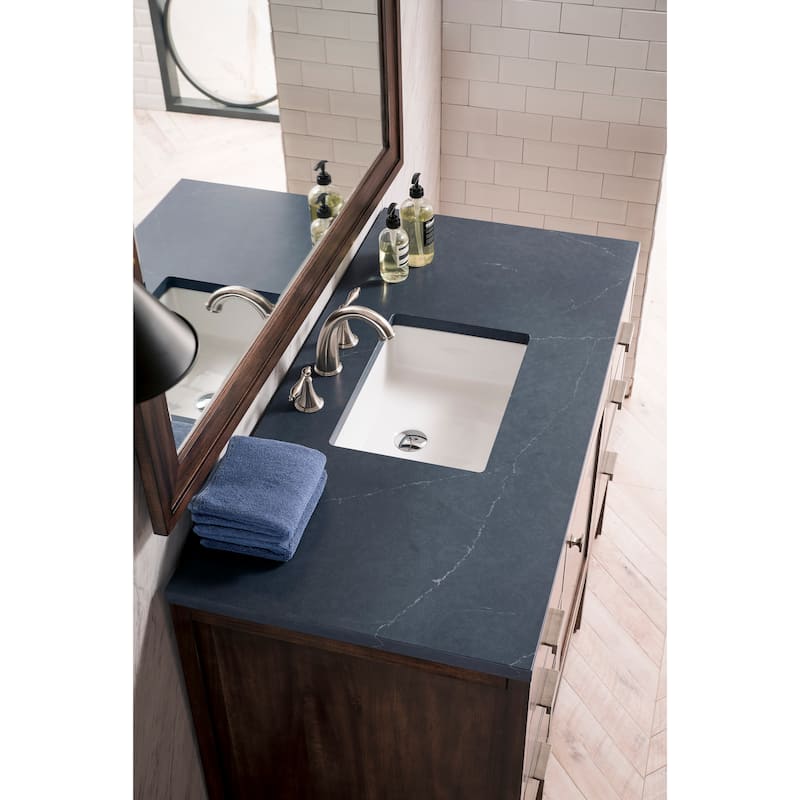 James Martin Vanities Addison 48" Single Vanity, Mid Century Acacia