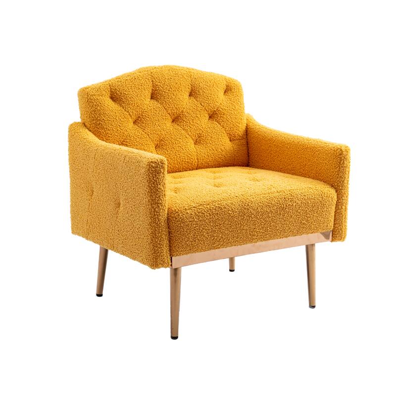 Tufted Decorative Fabric Armchair