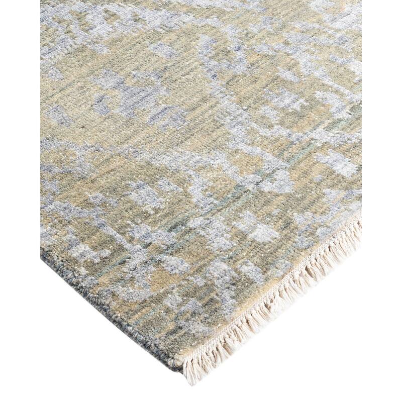 Ikat One-of-a-Kind Handmade Area Rug - Ivory, 8' 0" x 10' 0" - 8' 0" x 10' 0"