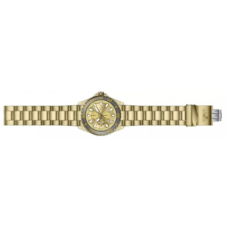Invicta Men's 47577 Pro Diver Quartz Chronograph Gold Dial Watch