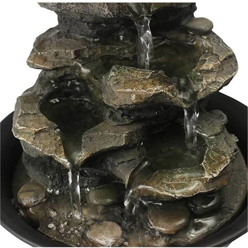 Tabletop Rock Water Fountain with Spinning Orb