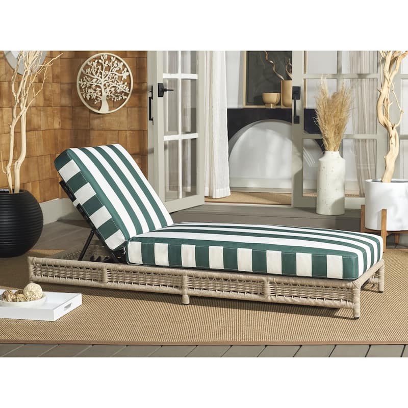 SAFAVIEH Outdoor Living Callan Lounger - 75"W x 26"D x 13"H