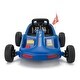 preview thumbnail 7 of 43, 12V Kids Ride-On Go Kart with LED Lights, Bluetooth Music, Pedal Control and Parental Remote Control, For 3-8 Years Old