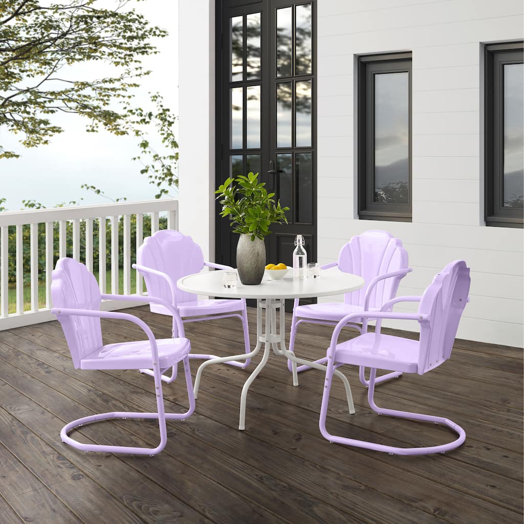 Crosley Tulip 5Pc Retro Outdoor Dining Set