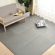 preview thumbnail 1 of 2, Wellco 24x 24x 0.79 in Interlocking Foam Floor Mat Thicken,4 Pack - 24*24*0.79 in Grey