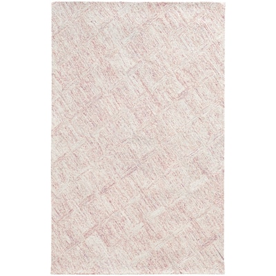 Style Haven Colorscape Handmade Loop Pile Faded Diamond Wool Rug