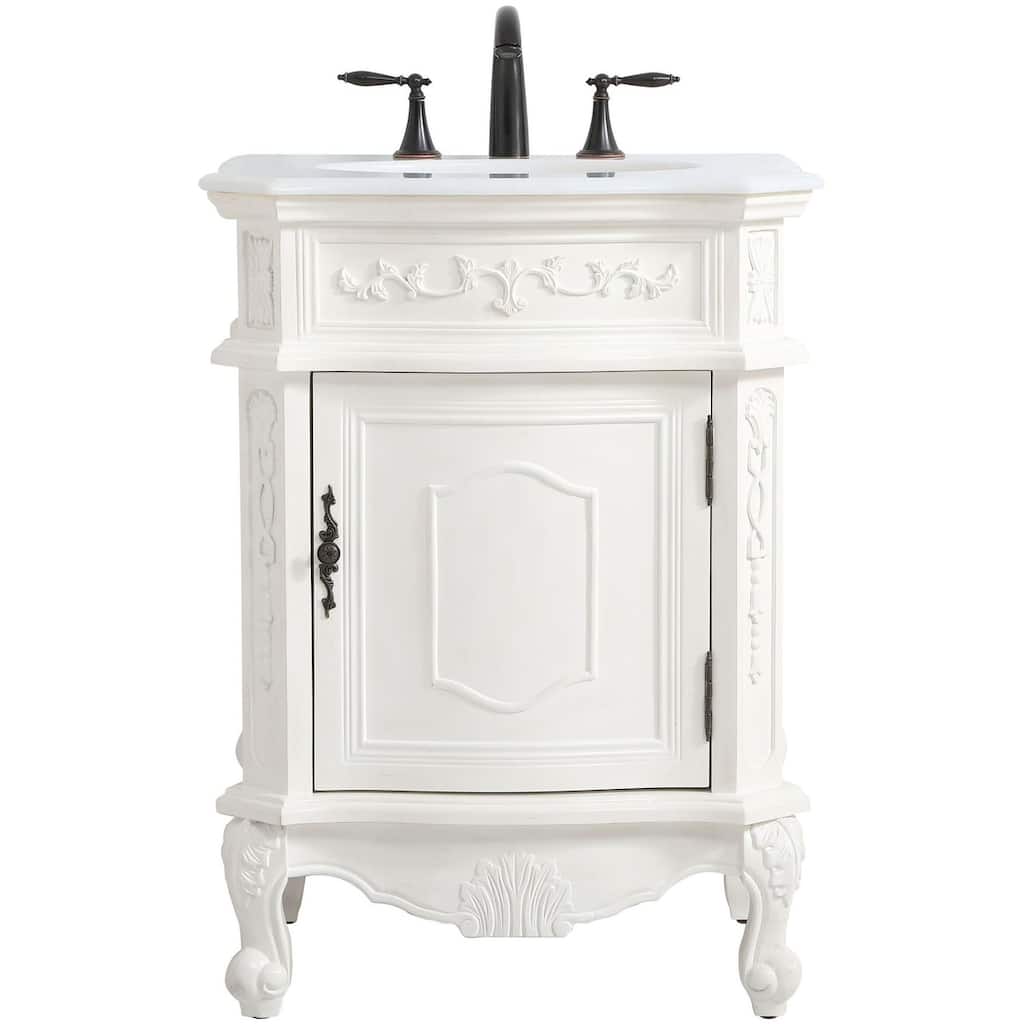 Elegant Lighting VF-1031-VW Berkshire 24" Free Standing Single Basin