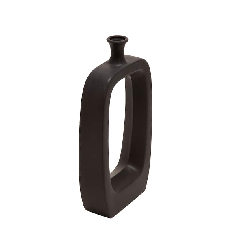 Sagebrook Home Modern Coastal Cut Out Ceramic Bud Vase