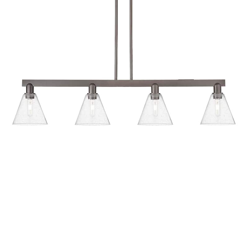 Innovations Lighting 716-4I-11-51 Berkshire Glass Linear Berkshire - Oil Rubbed Bronze / Seedy