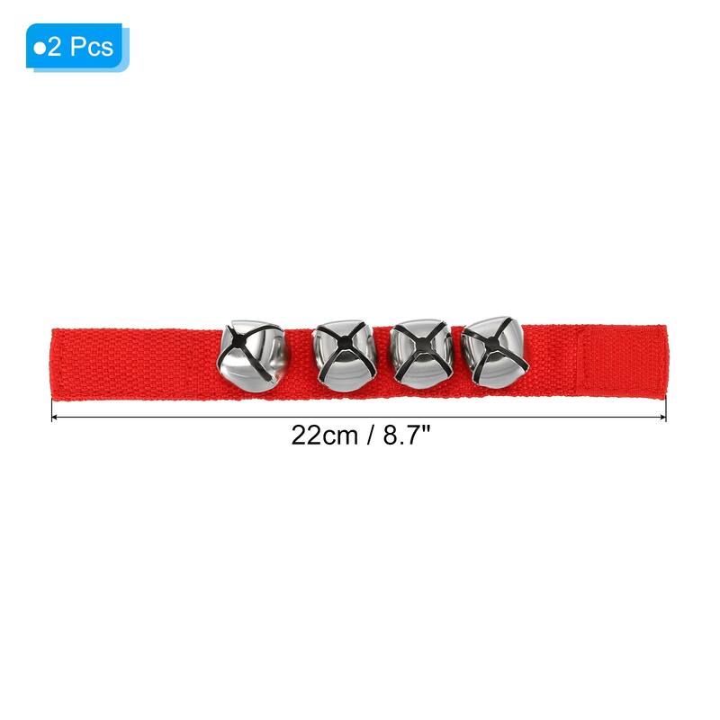 2pcs Wrist Bells, Jingle Bells Ankle Percussion Instruments - Red