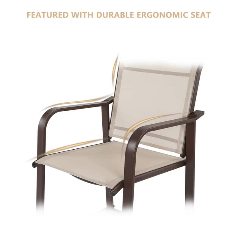 Patio 2-Piece Counter Height Bar Stools