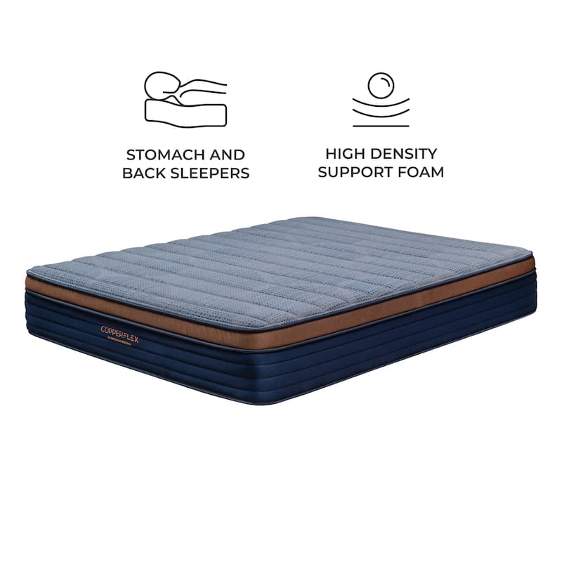 Brooklyn Bedding CopperFlex 12" Hybrid Mattress with Zoned Foam