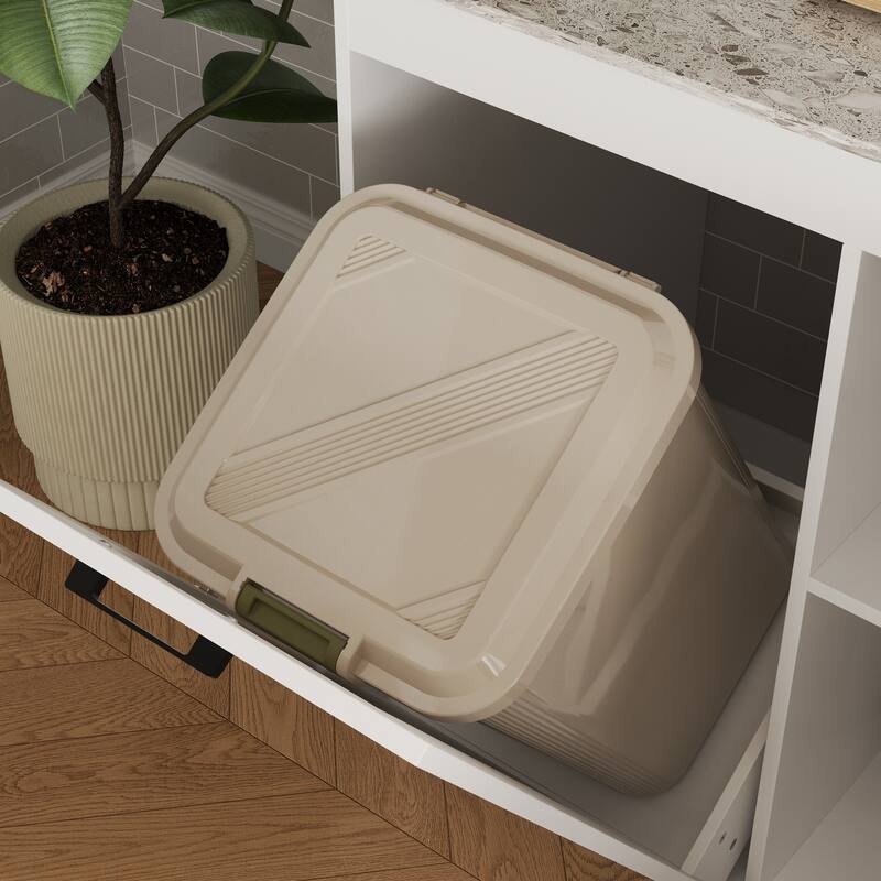 Modular White Kitchen Cabinet Set Customizable Base and Wall Cabinets Pantry Storage and DIY Countertop Design(Without desktop)