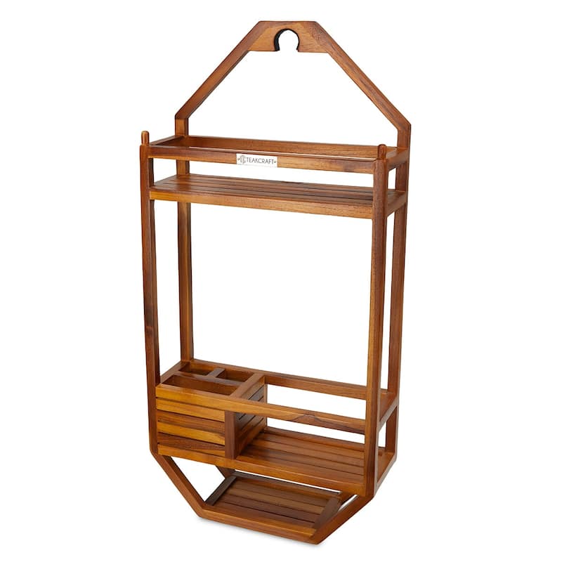 TeakCraft The THOREN, Teak Shower Caddy