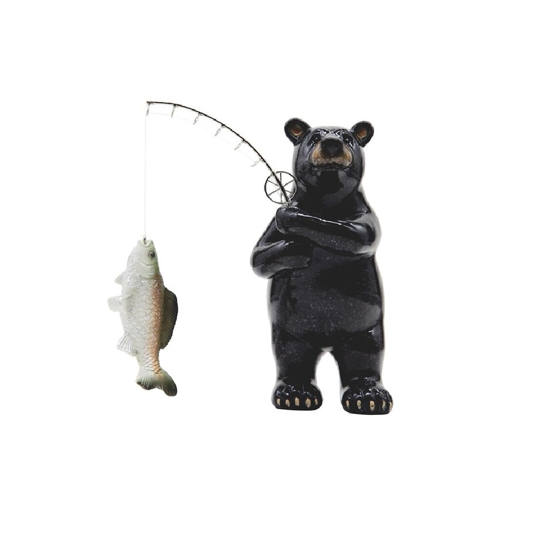 black bear with fishing pole Q-Max 6.5