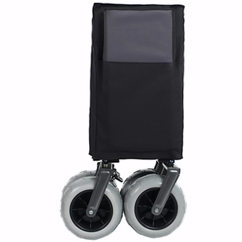 9" x 4" All-Terrain Balloon Wheels, 300L XL Heavy-Duty Folding Wagon Cart - 480lbs Capacity