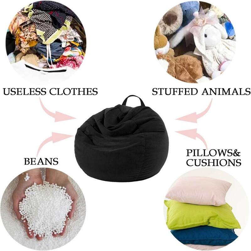 Corduroy Stuffable Bean Bag Chair Cover