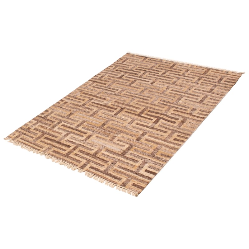 Ankara FW Tan Kilim 5'6" x 7'6" - 5'6 x 7'6