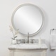 preview thumbnail 5 of 10, Uttermost Crofton Lighted Brass Round Mirror - 32"W x 32"H x 2.13"D