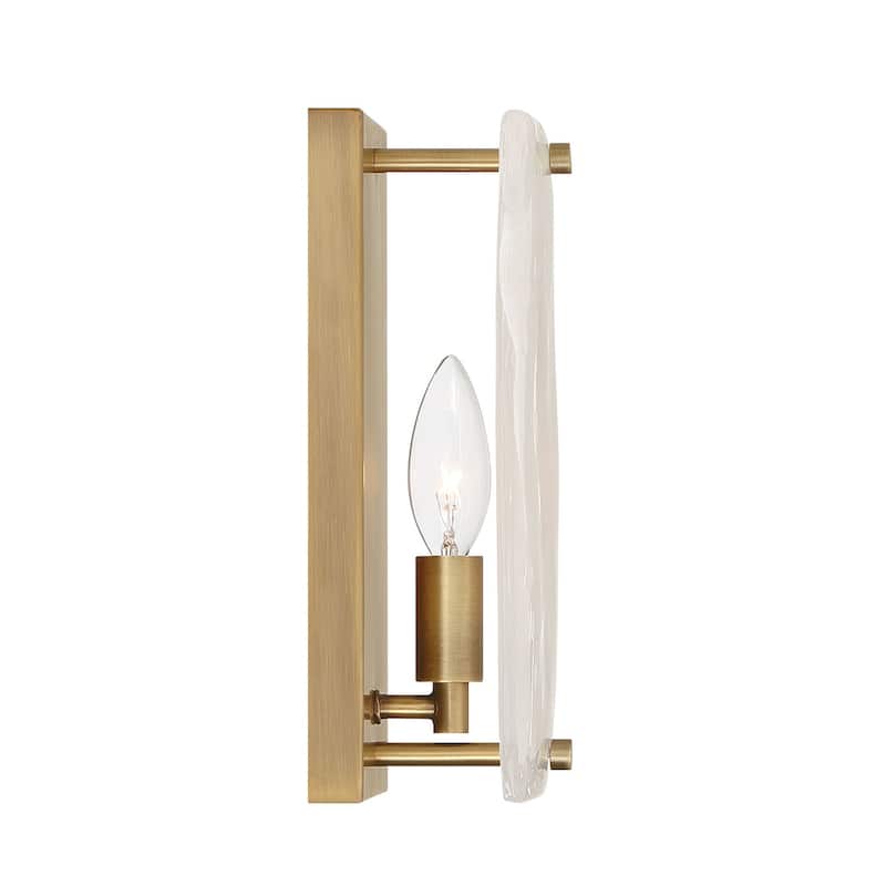 Minka Lavery 3631 Veil 10" Tall Wall Sconce with Frosted Glass Shade