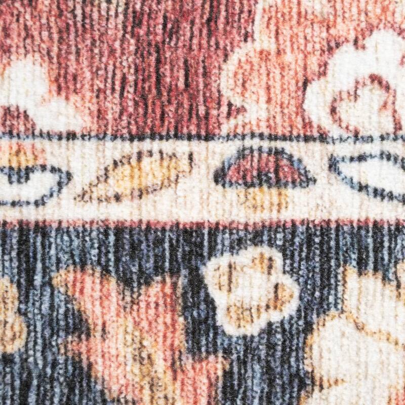 Smart Wash Ambient Glam Oriental Indoor Polyester Area Rug