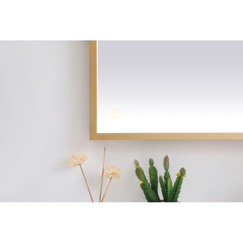 Indigo Home 36x40 inch LED mirror with adjustable color temperature