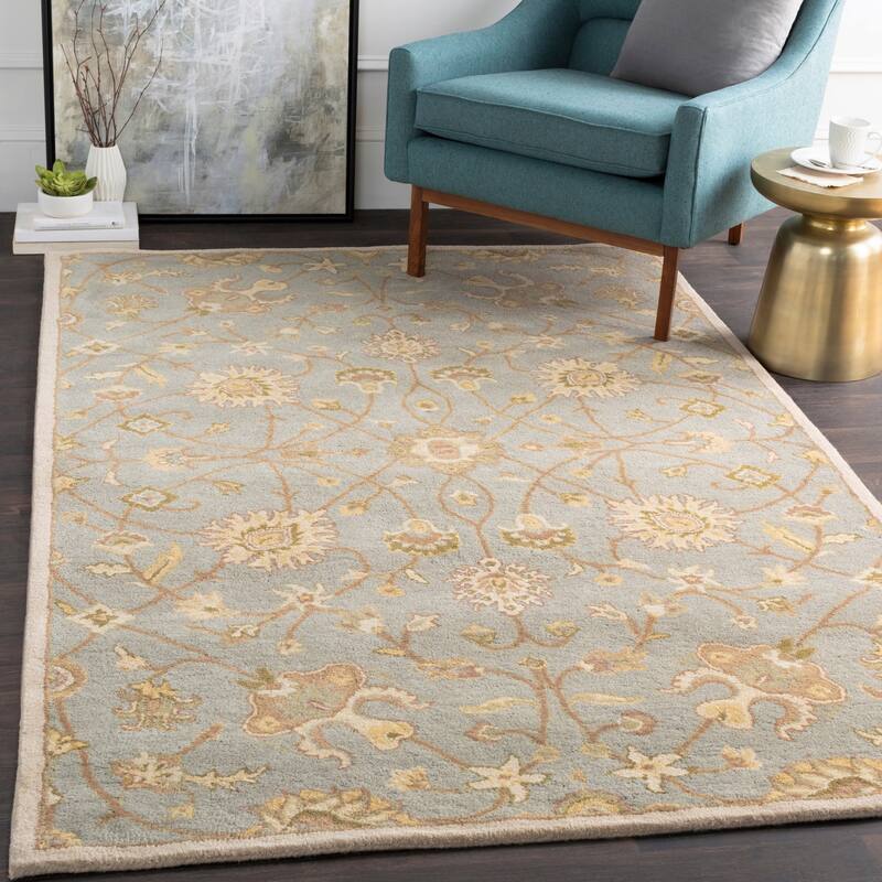 Hand-tufted Trey Traditional Wool Area Rug