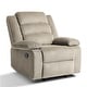 preview thumbnail 14 of 24, Modern Upholstered Recliner Chair with Adjustable Backrest Corduroy Oatmeal Single