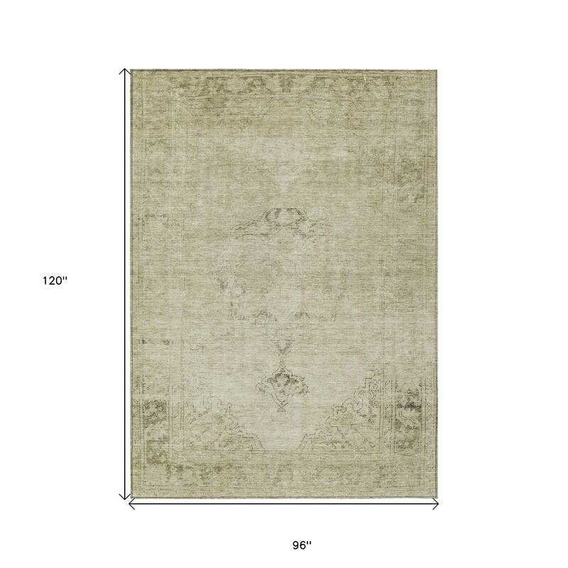 HomeRoots Oriental Traditional Rectangle Outdoor Rug
