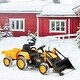 preview thumbnail 2 of 6, EROMMY Electric Excavator Ride-On Toy with Remote Control, Horn, Lights, Music Player, and Safety Belt