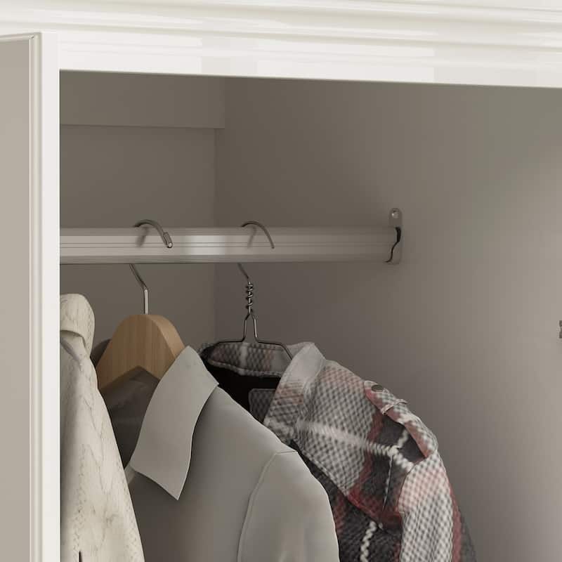 Modern Freestanding Wardrobe Armoire Closet Large Storage Cabinet